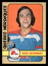 1972-73 O-Pee-Chee #320 Michel Archambault Near Mint RC Rookie OPC 1972-73 O-Pee-Chee #320 Michel Archambault Near Mint RC Rookie OPC