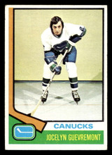 1974-75 Topps #122 Jocelyn Guevremont Excellent 1974-75 Topps #122 Jocelyn Guevremont Excellent