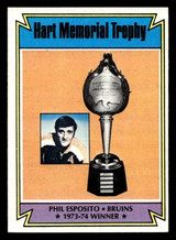 1974-75 Topps #244 Phil Esposito Near Mint 1974-75 Topps #244 Phil Esposito Near Mint