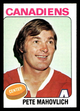 1975-76 Topps #50 Pete Mahovlich Ex-Mint Miscut 1975-76 Topps #50 Pete Mahovlich Ex-Mint Miscut