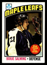 1976-77 Topps #22 Borje Salming Ex-Mint 1976-77 Topps #22 Borje Salming Ex-Mint