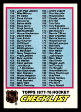 1977-78 Topps #249 Checklist Near Mint 1977-78 Topps #249 Checklist Near Mint