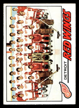 1977-78 O-Pee-Chee #77 Red Wings Team Ex-Mint 1977-78 O-Pee-Chee #77 Red Wings Team Ex-Mint