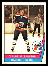 1977-78 O-Pee-Chee WHA #7 Claude St. Sauveur Ex-Mint OPC 1977-78 O-Pee-Chee WHA #7 Claude St. Sauveur Ex-Mint OPC