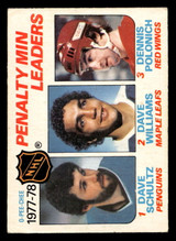 1978-79 O-Pee-Chee #66 Dave Shultz/Dave Williams/Dennis Polonich LL Excellent+ OPC 1978-79 O-Pee-Chee #66 Dave Shultz/Dave Williams/Dennis Polonich LL Excellent+ OPC