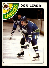 1978-79 O-Pee-Chee #86 Don Lever Ex-Mint OPC 1978-79 O-Pee-Chee #86 Don Lever Ex-Mint OPC