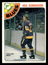 1978-79 O-Pee-Chee #382 Neil Komadoski Ex-Mint OPC 1978-79 O-Pee-Chee #382 Neil Komadoski Ex-Mint OPC