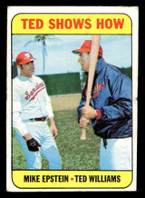 1969 Topps #539 Mike Epstein/Ted Williams Ted Shows How Very Good ID: 479425 1969 Topps #539 Mike Epstein/Ted Williams Ted Shows How Very Good ID: 479425