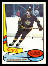 1980-81 O-Pee-Chee #83 Charlie Simmer AS Ex-Mint OPC 1980-81 O-Pee-Chee #83 Charlie Simmer AS Ex-Mint OPC