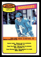 1980-81 O-Pee-Chee #238 Real Cloutier TL Near Mint OPC  ID: 480638