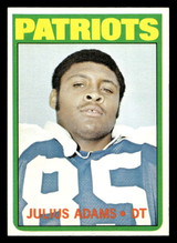 1972 Topps #97 Julius Adams Near Mint+ ID: 481318 1972 Topps #97 Julius Adams Near Mint+ ID: 481318