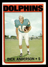 1972 Topps #98 Dick Anderson Ex-Mint ID: 481322 1972 Topps #98 Dick Anderson Ex-Mint ID: 481322