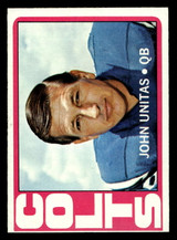 1972 Topps #165 Johnny Unitas Near Mint ID: 481646 1972 Topps #165 Johnny Unitas Near Mint ID: 481646