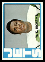 1972 Topps #246 W.K. Hicks Near Mint ID: 482289 1972 Topps #246 W.K. Hicks Near Mint ID: 482289