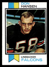 1973 Topps #173 Don Hansen Very Good RC Rookie 1973 Topps #173 Don Hansen Very Good RC Rookie