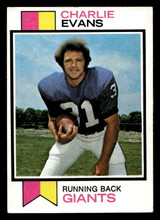 1973 Topps #184 Charlie Evans Ex-Mint  ID: 483203