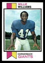 1973 Topps #231 Willie Williams Very Good RC Rookie 1973 Topps #231 Willie Williams Very Good RC Rookie