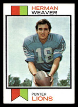 1973 Topps #279 Herman Weaver Very Good 1973 Topps #279 Herman Weaver Very Good