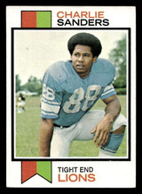 1973 Topps #395 Charlie Sanders Excellent 1973 Topps #395 Charlie Sanders Excellent