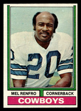 1974 Topps #106 Mel Renfro Ex-Mint ID: 485149 1974 Topps #106 Mel Renfro Ex-Mint ID: 485149