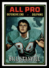 1974 Topps #133 Bill Stanfill AP Very Good 1974 Topps #133 Bill Stanfill AP Very Good