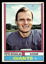 1974 Topps #310 Pete Gogolak Very Good 1974 Topps #310 Pete Gogolak Very Good