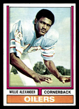 1974 Topps #414 Willie Alexander Ex-Mint 1974 Topps #414 Willie Alexander Ex-Mint