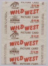 1949 Bowman Wild West one cent wrapper VERY NICE #*sku36695 1949 Bowman Wild West one cent wrapper VERY NICE #*sku36695