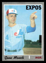 1970 Topps #442 Gene Mauch Manager Ex-Mint ID: 487411 1970 Topps #442 Gene Mauch Manager Ex-Mint ID: 487411