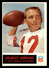 1965 Philadelphia #163 Charley Johnson Near Mint ID: 487727 1965 Philadelphia #163 Charley Johnson Near Mint ID: 487727