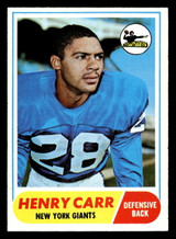 1968 Topps #57 Henry Carr Near Mint ID: 487922 1968 Topps #57 Henry Carr Near Mint ID: 487922
