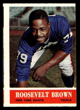 1964 Philadelphia #114 Roosevelt Brown Ex-Mint Miscut 1964 Philadelphia #114 Roosevelt Brown Ex-Mint Miscut