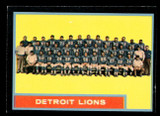 1962 Topps #62 Lions Team VG-EX SP 1962 Topps #62 Lions Team VG-EX SP