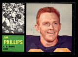 1962 Topps #81 Jim Phillips G-VG 1962 Topps #81 Jim Phillips G-VG