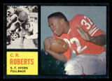 1962 Topps #154 C.R. Roberts Near Mint SP ID: 489279 1962 Topps #154 C.R. Roberts Near Mint SP ID: 489279