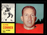 1962 Topps #156 Clyde Conner UER Ex-Mint Miscut 1962 Topps #156 Clyde Conner UER Ex-Mint Miscut