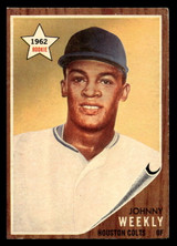 1962 Topps #204 Johnny Weekly Very Good RC Rookie ID: 489364 1962 Topps #204 Johnny Weekly Very Good RC Rookie ID: 489364