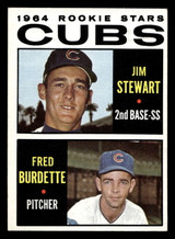 1964 Topps #408 Jimmy Stewart/Fred Burdette Cubs Rookies Ex-Mint RC Rookie ID: 489826 1964 Topps #408 Jimmy Stewart/Fred Burdette Cubs Rookies Ex-Mint RC Rookie ID: 489826