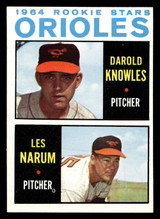 1964 Topps #418 Darold Knowles/Buster Narum Orioles Rookies Near Mint RC Rookie ID: 489839 1964 Topps #418 Darold Knowles/Buster Narum Orioles Rookies Near Mint RC Rookie ID: 489839
