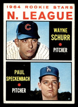1964 Topps #548 National League Rookies Wayne Schurr/Paul Speckenbach Excellent RC Rookie High# 1964 Topps #548 National League Rookies Wayne Schurr/Paul Speckenbach Excellent RC Rookie High#