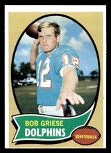 1970 Topps #10 Bob Griese Near Mint ID: 490180 1970 Topps #10 Bob Griese Near Mint ID: 490180