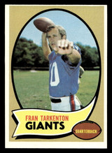 1970 Topps #80 Fran Tarkenton Near Mint ID: 490268 1970 Topps #80 Fran Tarkenton Near Mint ID: 490268
