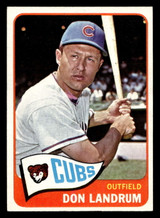 1965 Topps #596 Don Landrum Excellent+ SP 1965 Topps #596 Don Landrum Excellent+ SP