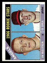 1966 Topps #417 Jim McGlothlin/Ed Sukla Angels Rookies Ex-Mint RC Rookie ID: 492400 1966 Topps #417 Jim McGlothlin/Ed Sukla Angels Rookies Ex-Mint RC Rookie ID: 492400