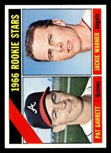 1966 Topps #553 Pat Garrett/Jackie Warner Major League Rookies Near Mint+ RC Rookie High # 1966 Topps #553 Pat Garrett/Jackie Warner Major League Rookies Near Mint+ RC Rookie High #