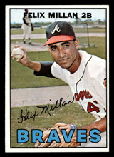 1967 Topps #89 Felix Millan Excellent+ RC Rookie ID: 493089 1967 Topps #89 Felix Millan Excellent+ RC Rookie ID: 493089