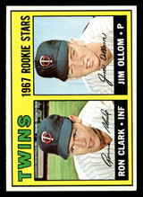 1967 Topps #137 Ron Clark/Jim Ollom Twins Rookies Near Mint+ RC Rookie  ID: 493201