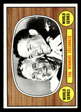 1967 Topps #155 World Series Summary The Winners Celebrate Near Mint  ID: 493237