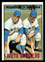 1967 Topps #186 Ed Kranepool/Ron Swoboda Mets Maulers Ex-Mint  ID: 493319