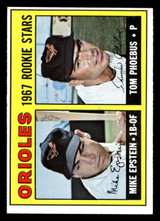 1967 Topps #204 Mike Epstein/Tom Phoebus Orioles Rookies Near Mint RC Rookie  ID: 493363